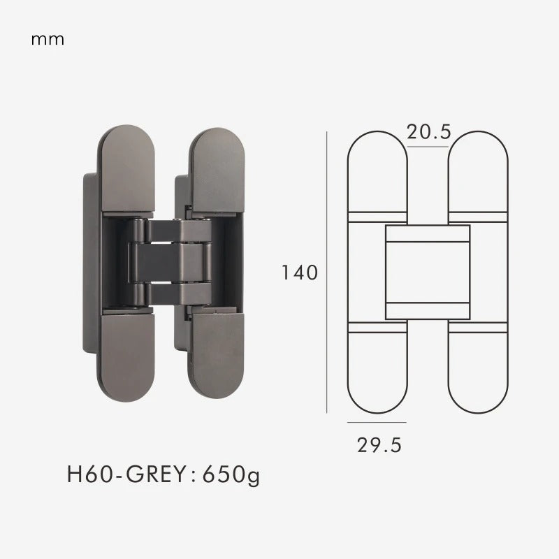 Invisible Concealed Door Hinge
