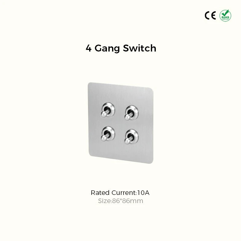 CAMDEN | Silver Toggle Switch
