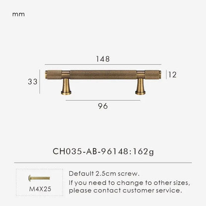 QUILL | Diamond-Knurl Cabinet Knob