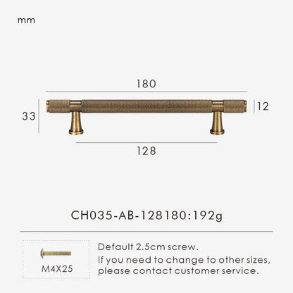 QUILL knurled pull bar in matte black finish – variant comparison image on clean studio background