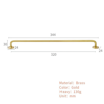 BELLE | Nordic Brass Long Cabinet Handles