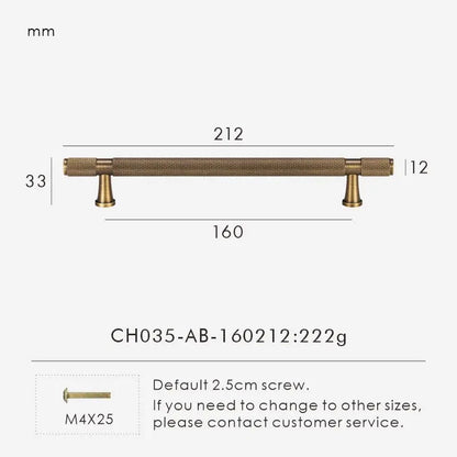 QUILL | Diamond-Knurl Cabinet Knob