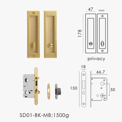 AMALFI | Integrated Pocket Sliding Door Lock