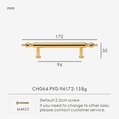 ELLIOT | Solid-Brass Cabinet Knob and Pulls