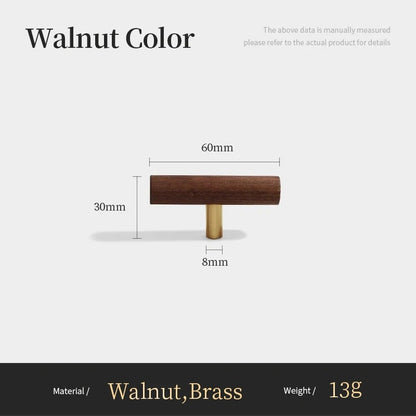 TAY | Walnut Wood Knobs & Pulls