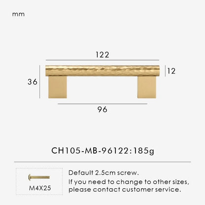 SIENA | Hammered Brass Knobs & Pulls