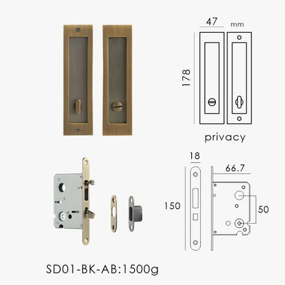 AMALFI | Integrated Pocket Sliding Door Lock