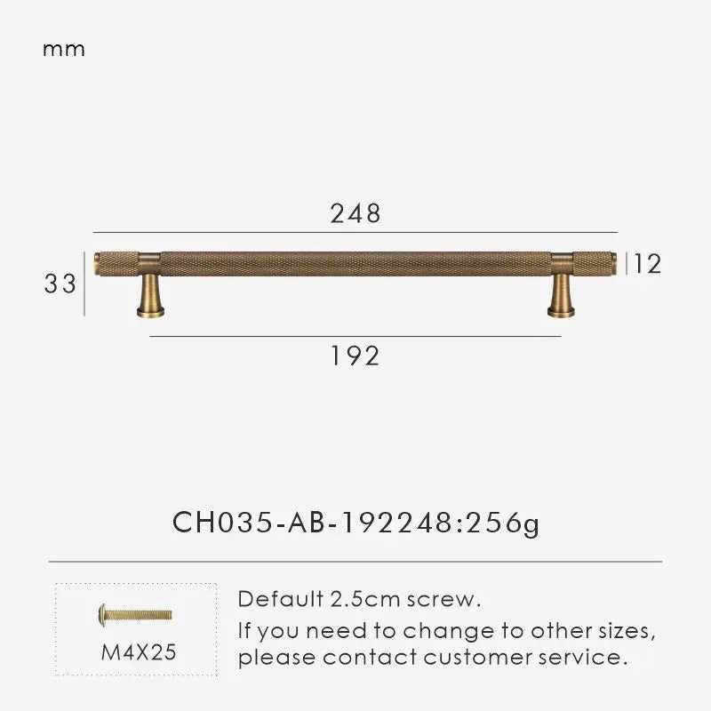 QUILL | Diamond-Knurl Cabinet Knob