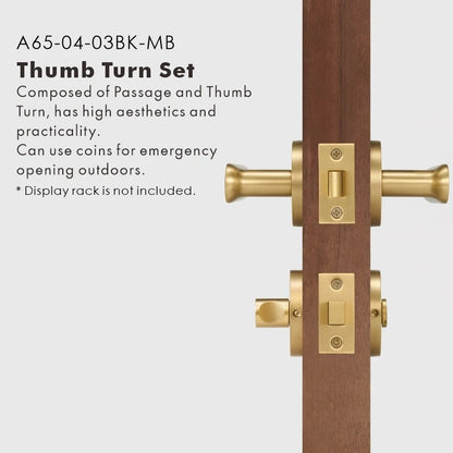 BASIL | Solid Brass Door Lever Handle Set