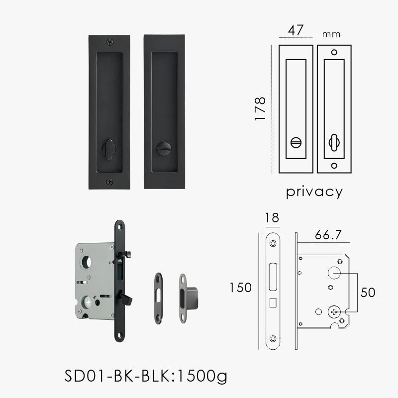 AMALFI | Integrated Pocket Sliding Door Lock