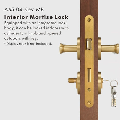 BASIL | Solid Brass Door Lever Handle Set