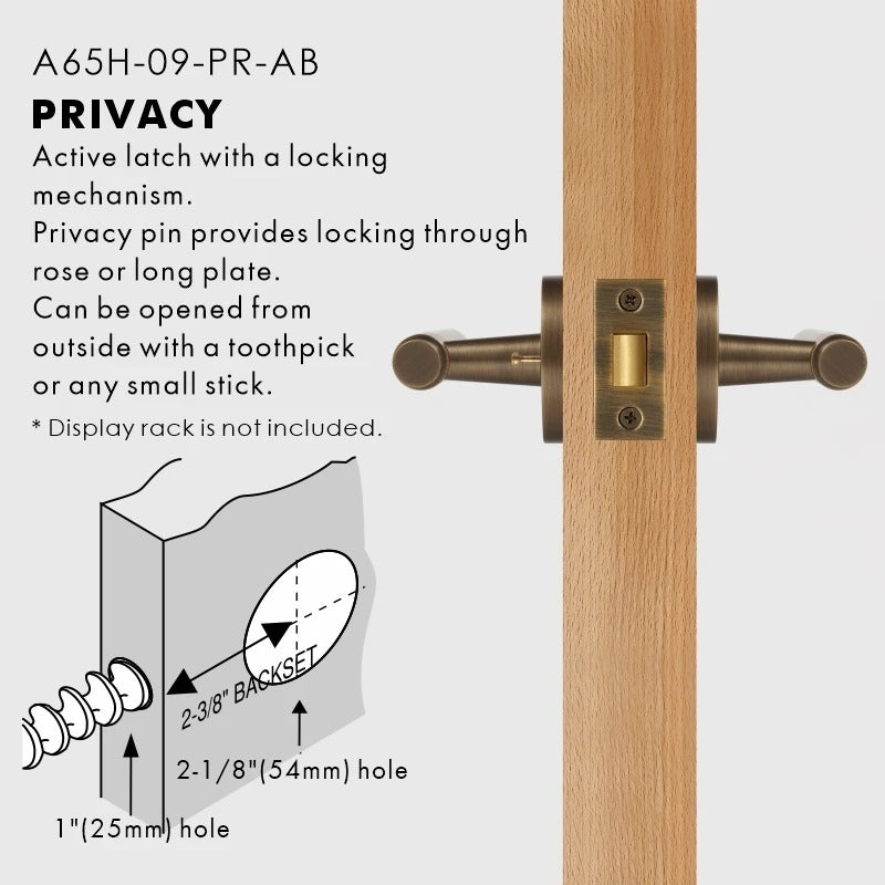 VERONA | Solid Brass Architectural Door Handle Set