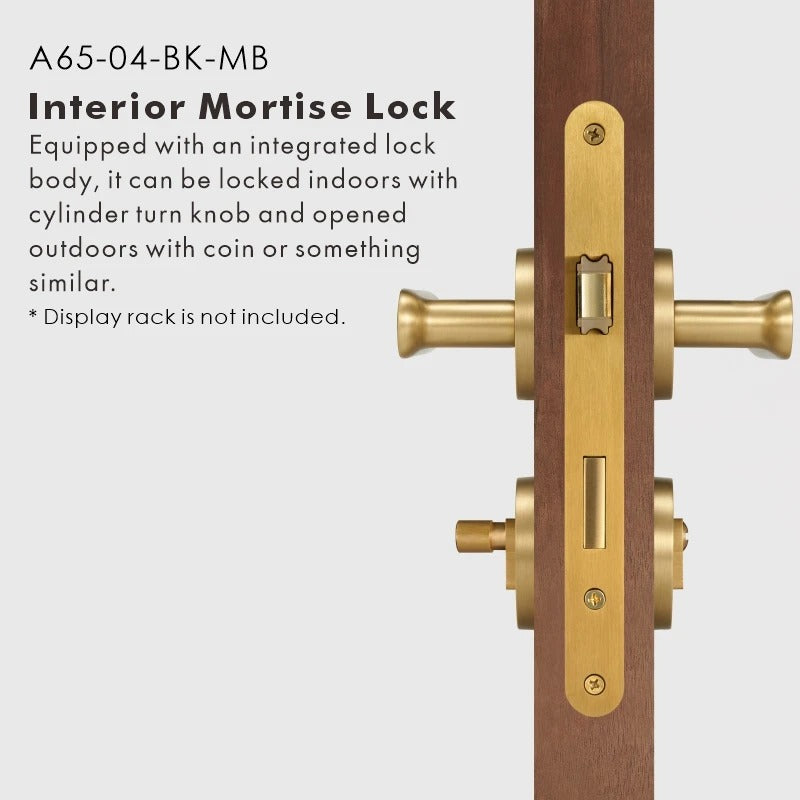 BASIL | Solid Brass Door Lever Handle Set