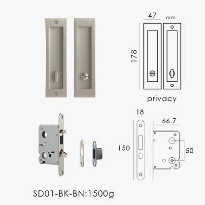 AMALFI | Integrated Pocket Sliding Door Lock