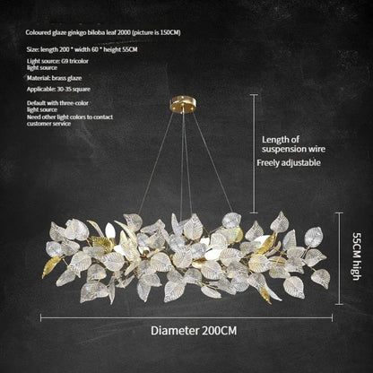 SORA| Linear Crystal Copper Chandelier