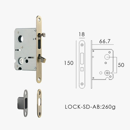 AMALFI | Integrated Pocket Sliding Door Lock