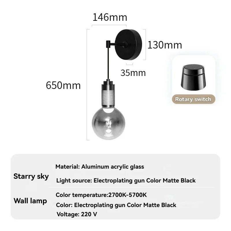 ÉTIENNE| Glass Wall Lamp