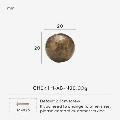 SIENA | Hammered Brass Knobs & Pulls