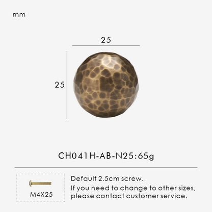 SIENA | Hammered Brass Knobs & Pulls