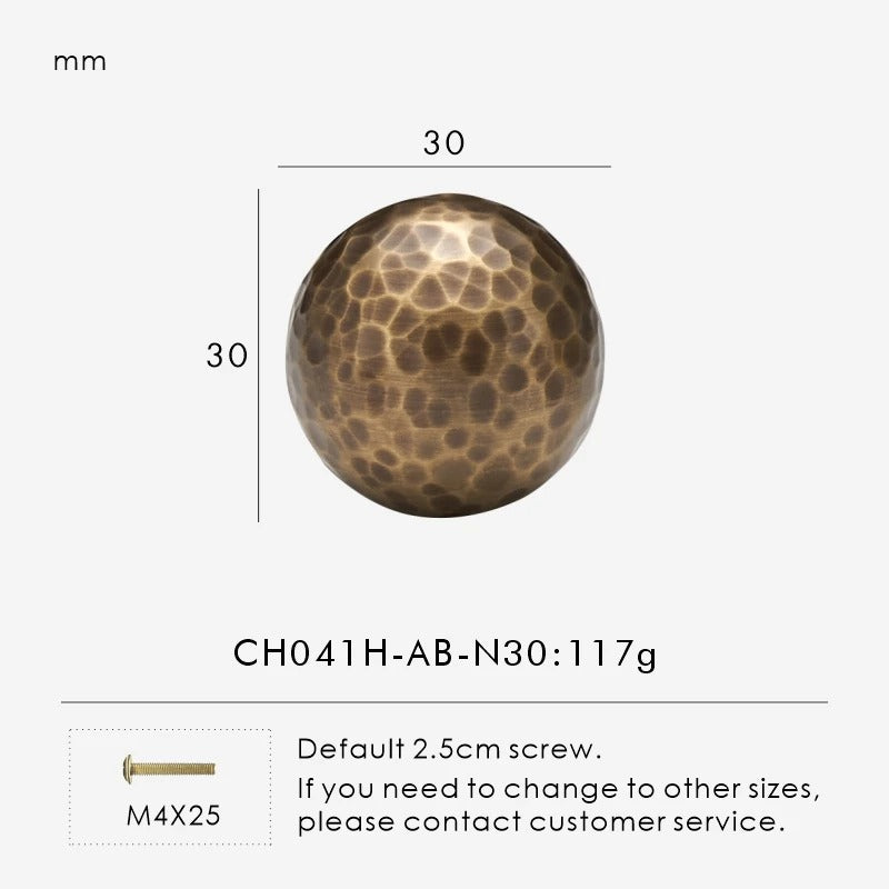 SIENA | Hammered Brass Knobs & Pulls