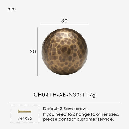 SIENA | Hammered Brass Knobs & Pulls