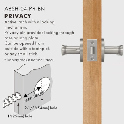 BASIL | Solid Brass Door Lever Handle Set