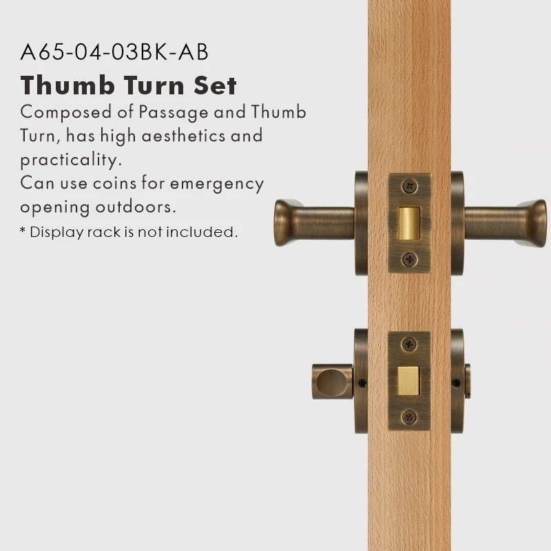 BASIL | Solid Brass Door Lever Handle Set