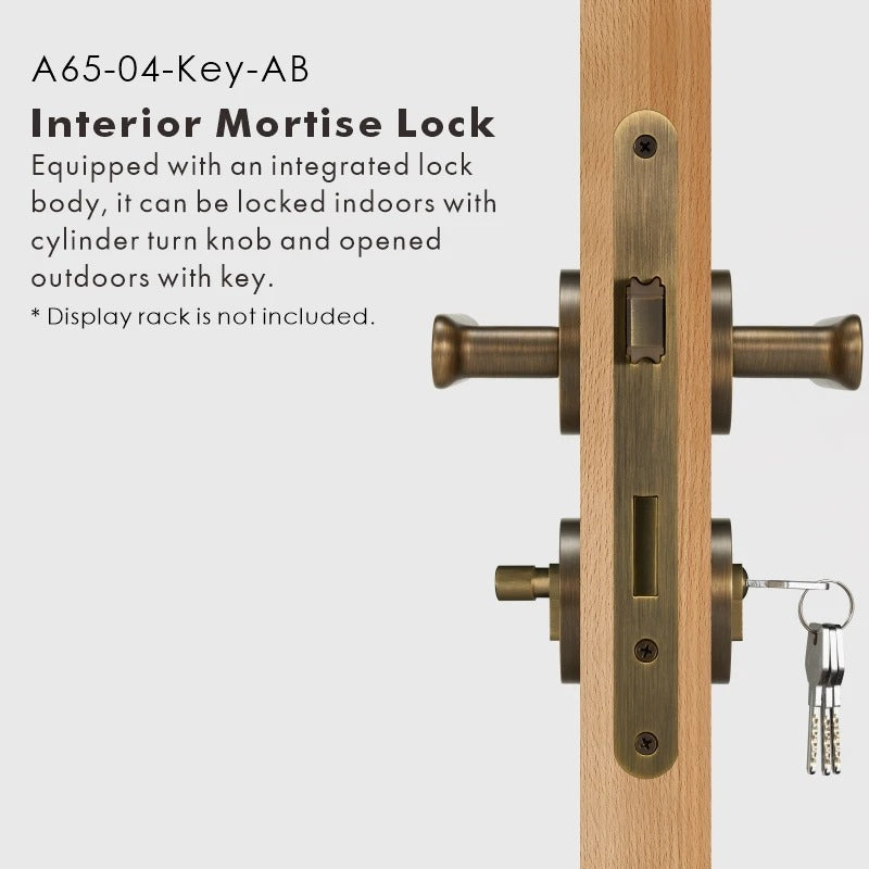 BASIL | Solid Brass Door Lever Handle Set