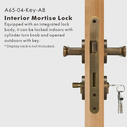 BASIL | Solid Brass Door Lever Handle Set