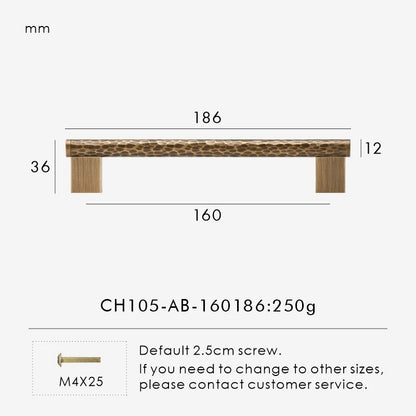 SIENA | Hammered Brass Knobs & Pulls