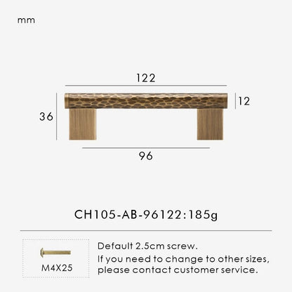 SIENA | Hammered Brass Knobs & Pulls