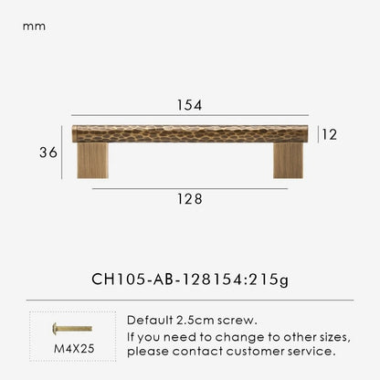 SIENA | Hammered Brass Knobs & Pulls