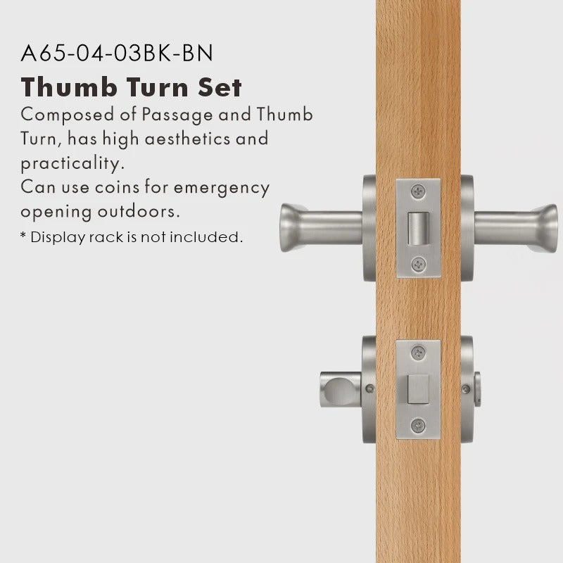 BASIL | Solid Brass Door Lever Handle Set