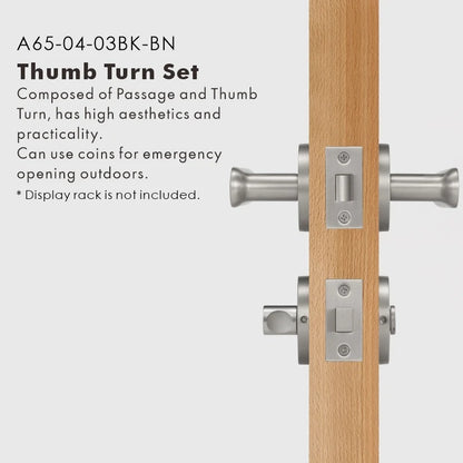 BASIL | Solid Brass Door Lever Handle Set