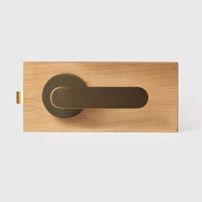 BASIL | Solid Brass Door Lever Handle Set