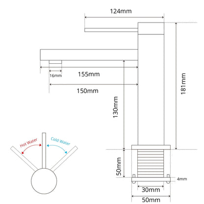 OSCAR | Deck Mounted Single Handle Bathroom Sink Mixer Faucet