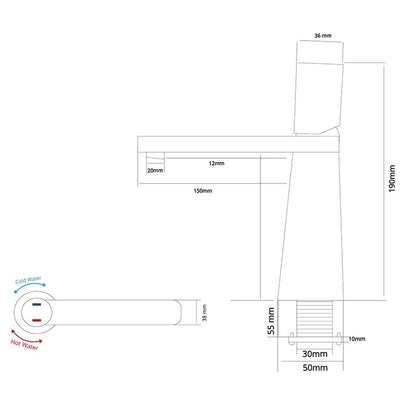 LEONARD | Rose Gold Basin Faucet