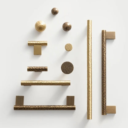 SIENA | Hammered Brass Knobs & Pulls