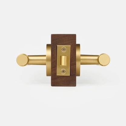 SIENA | Hammered Brass Door Handle Set