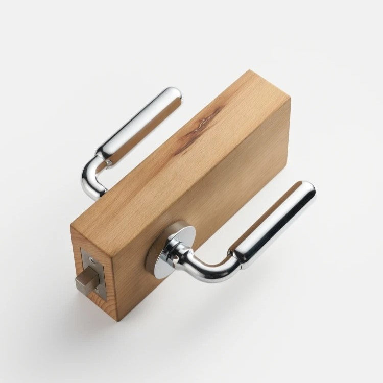 Livorno door handle styled in modern bathroom interior