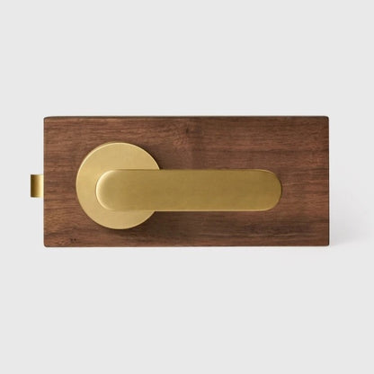 BASIL | Solid Brass Door Lever Handle Set