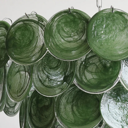 ISABELLE| Murano Green Glass Chandelier