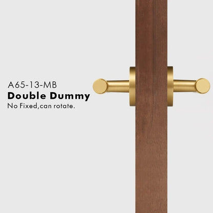 SIENA | Hammered Brass Door Handle Set