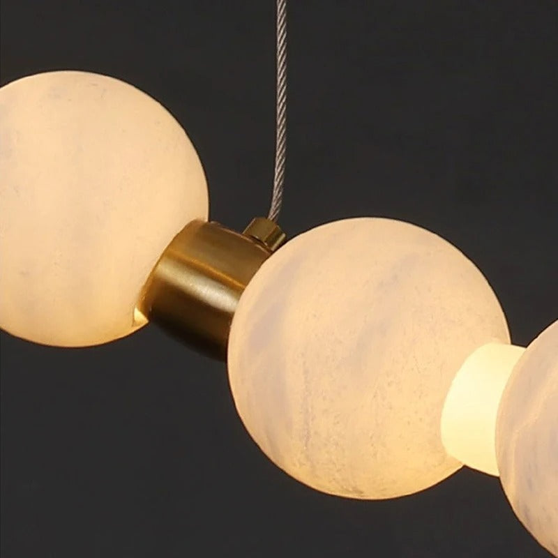 CAMI| French Marble Tri-Pendant Chandelier