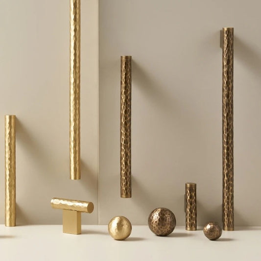 SIENA | Hammered Brass Knobs & Pulls