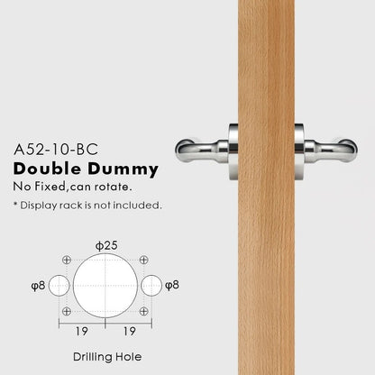 Livorno door handle with privacy thumb-turn lock mechanism