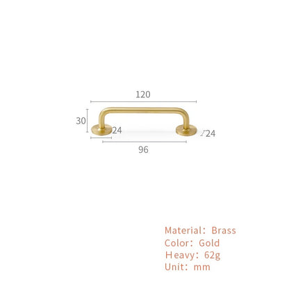 BELLE | Nordic Brass Long Cabinet Handles