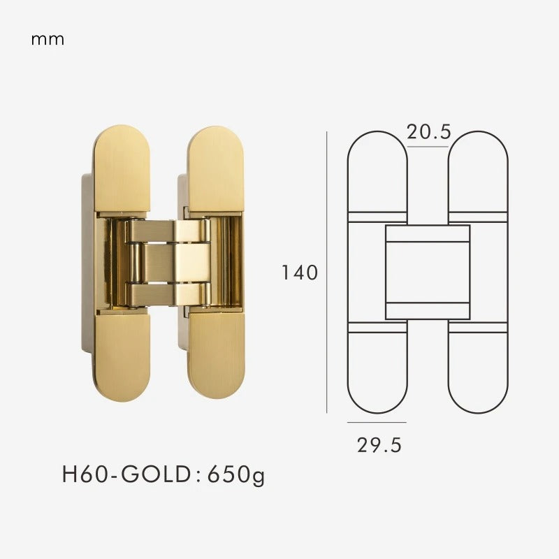 Invisible Concealed Door Hinge