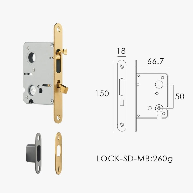 AMALFI | Integrated Pocket Sliding Door Lock