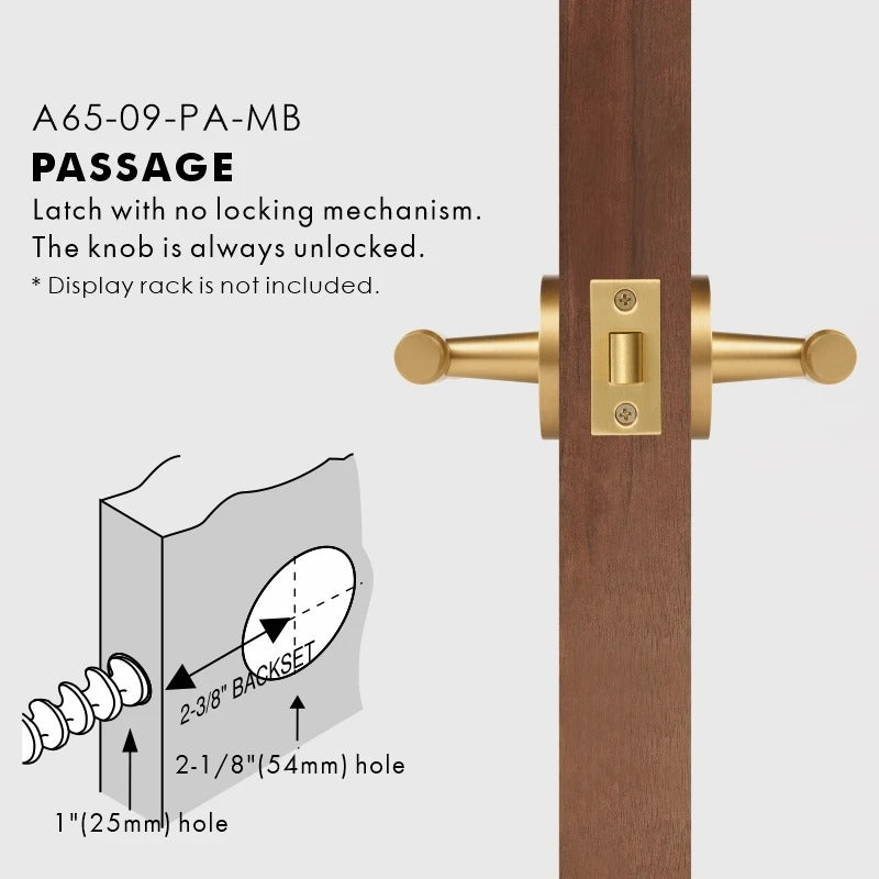 VERONA | Solid Brass Architectural Door Handle Set